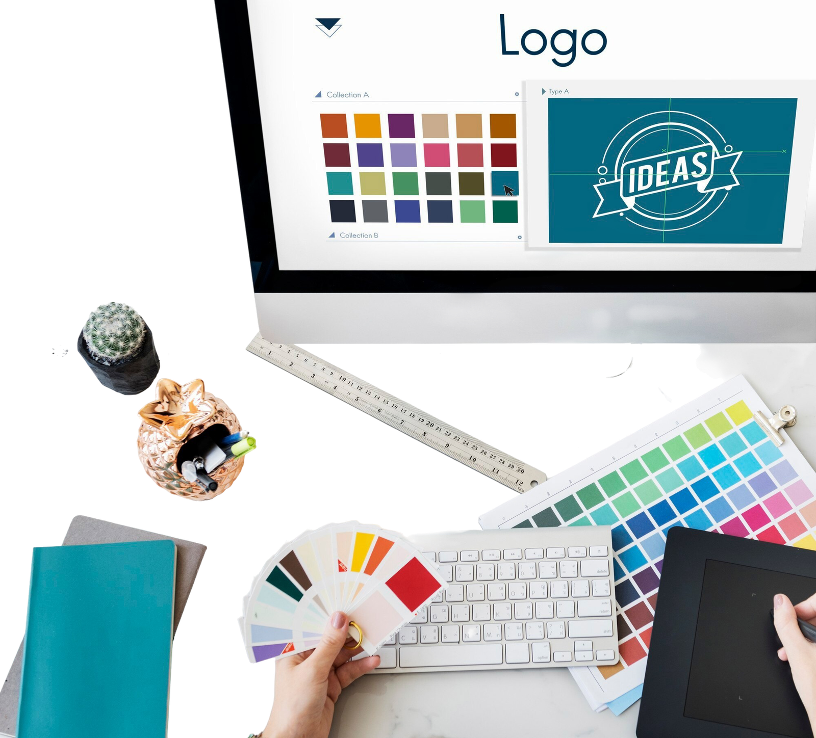 logo-be-creative-inspiration-design-concept